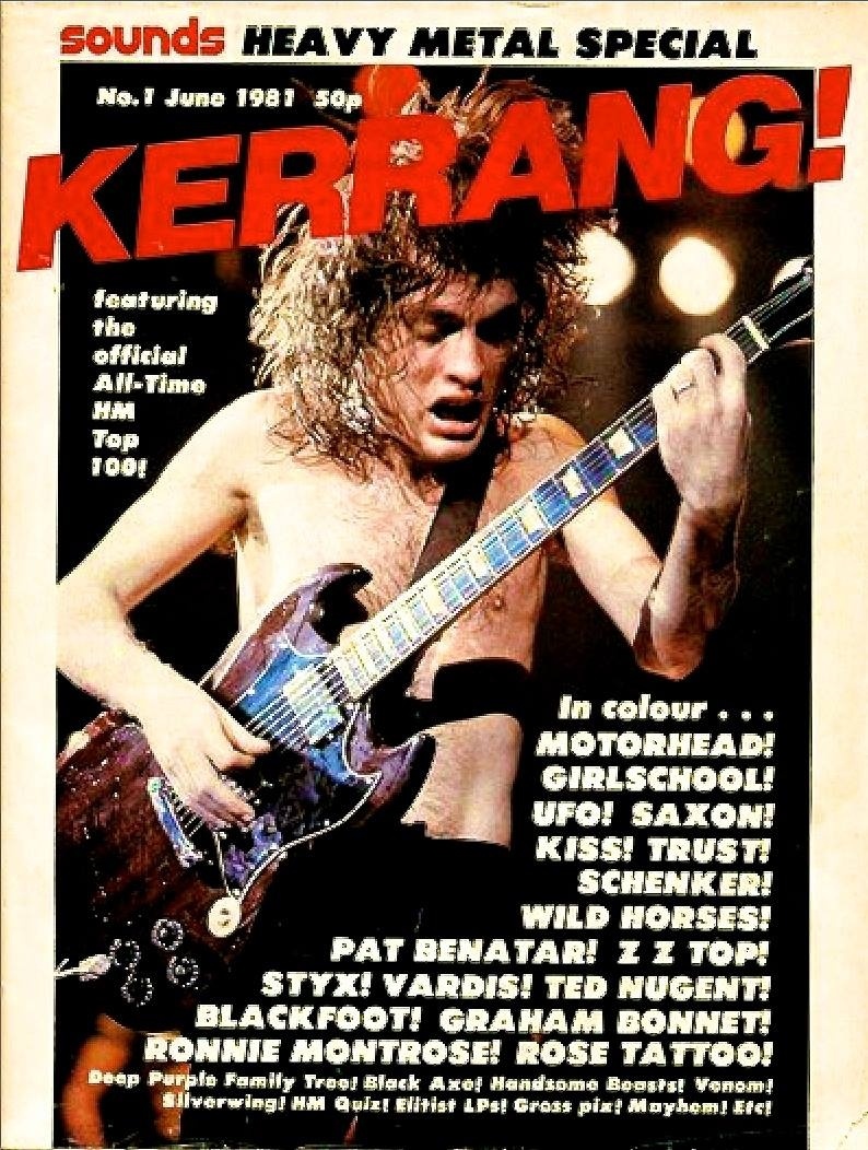  AC/DC was the first band on the cover of Kerrang!, which printed its first issue on this day in 1981!